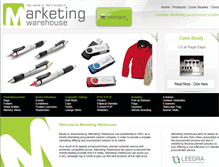 Tablet Screenshot of marketingwarehouse.co.za